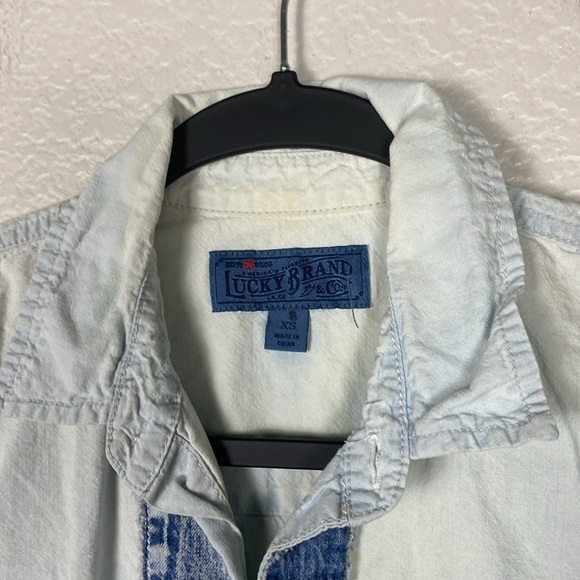 Lucky Brand southwest embroidered chambray - Picture 3 of 5